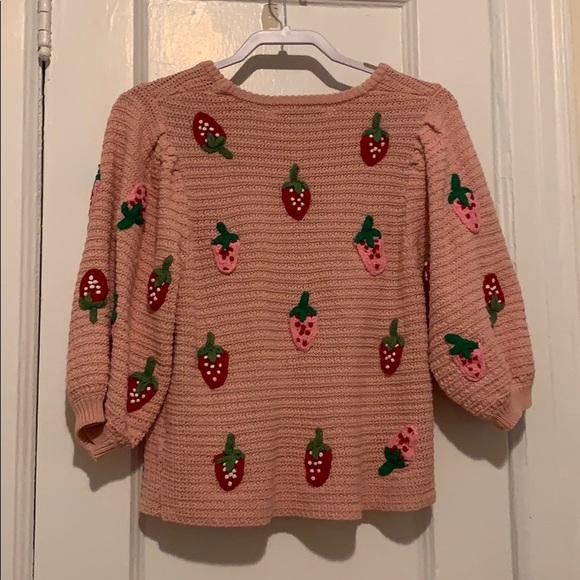 zara strawberry knit